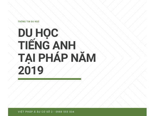 Cùng du học bằng tiếng Anh tại Pháp